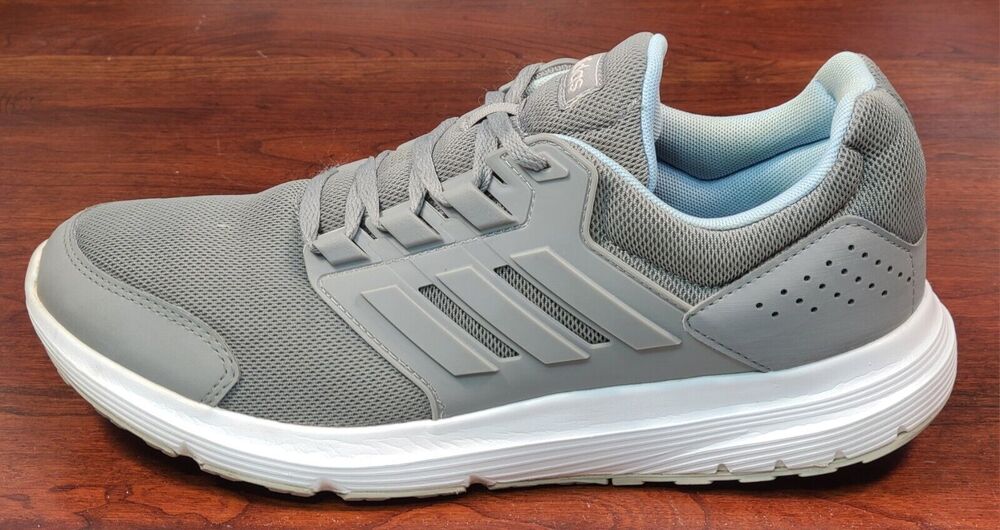 adidas Women's Galaxy 4 Gray White Running Shoes Sneakers Size 10 EE8034